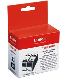 Canon BCI-3EBKTWIN Genuine 2 x black Ink Cartridges 
