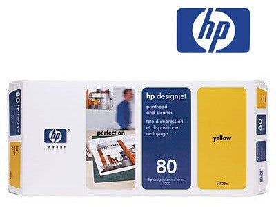 HP C4823A (HP80)  Genuine Yellow Printhead