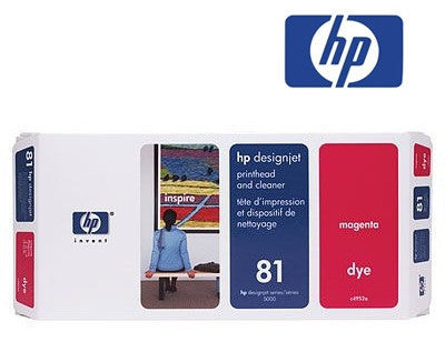 HP C4955A (HP 81)  Genuine Light Magenta Dye Printhead & Cleaner