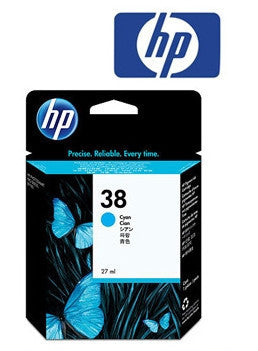 HP C9415A (HP 38) Genuine Cyan Ink Cartridge