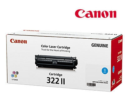 Canon Cart322CII Genuine Cyan High Yield Toner  Cartridge