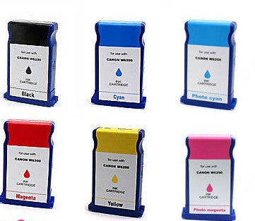 Canon BCI1431BK, BCI1431C, BCI1431M, BCI1431Y, BCI1431PC & BCI1431PM bundle compatible printer cartridges