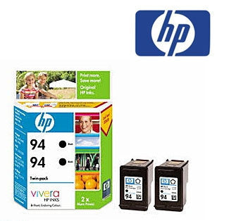 HP CC622AA (HP 94) Genuine Black Ink Cartridge Twin Pack