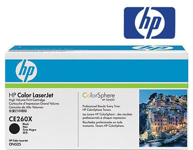 HP CE260X Genuine Black High Yield Toner Cartridge