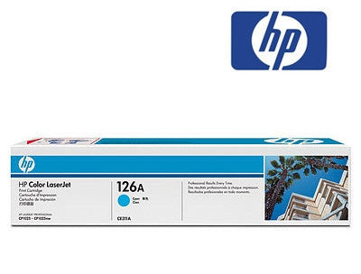HP CE311A (126A) Genuine Cyan Toner Cartridge for Colour LaserJet CP1025nw, Colour LaserJet Pro 100 M175