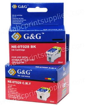 Epson T028 Black & T029 TriColour Ink Cartridges Compatible