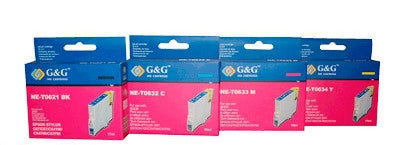 Epson C13T062190, C13T063290, C13T063390 & C13T063490 compatible inkjet cartidges bundle