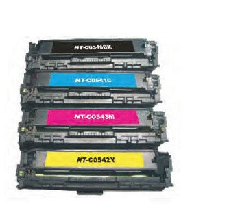 HP 540 B,C,M, Y Toner Cartridge Remanufactured Bundle