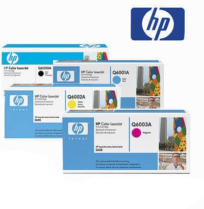 HP 2600  Genuine B,C,M,Y Bundle Toner Cartridges