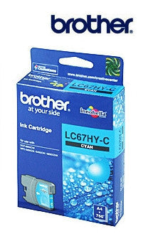 Brother LC67HY C  Genuine Cyan High Yield Ink Cartridge