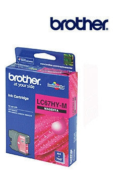 Brother LC67HY M  Genuine Magenta High Yield Ink Cartridge