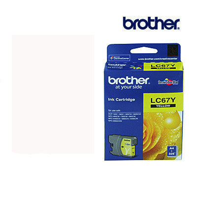 Brother LC67HY Y  Genuine Yellow High Yield Ink Cartridge