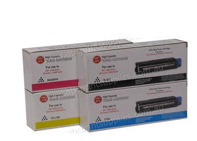 Oki C3100  B,C,M,Y Bundle Laser Cartridge Compatible