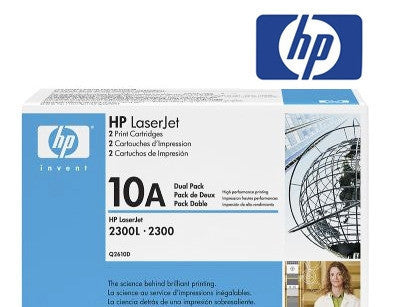 HP Q2610D (10D) Genuine Dual Pack Toner Cartridge