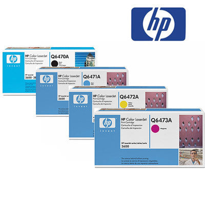 HP 3600 Genuine B,C,M,Y Bundle Toner Cartridge