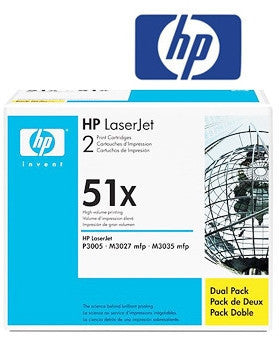 HP Q7551XD  (HP 51XD) Genuine High Yield Dual Pack     Toner Cartridge