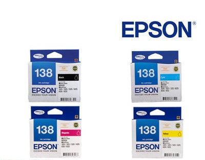 Epson Workforce 840 Genuine  High Capacity BCMY Bundle  Ink Cartridges