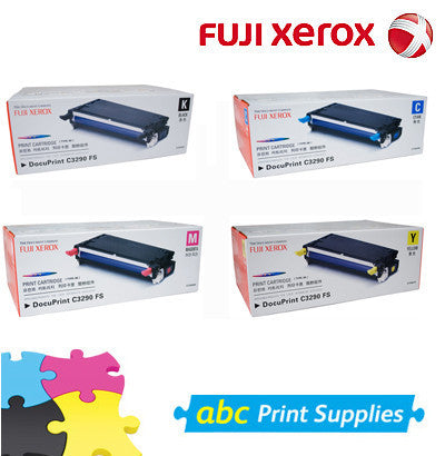 Xerox DocuPrint C3290FS genuine B.C.M.Y cartridge bundle